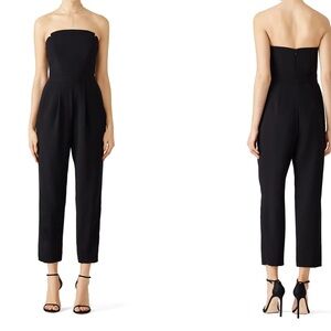 Jill Jill Stuart black strapless pantsuit size 0